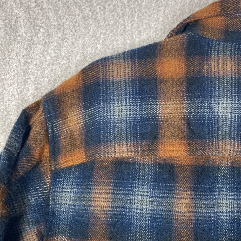 Structure flannel button down S thick soft woodsm… - image 7